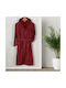 Lino Home Erasia Bathrobe with Hood Bordo 600gr/m²
