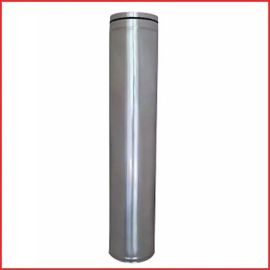 Single Wall Stainless Steel Chimney Pipe Inox Diameter 130mm 1m