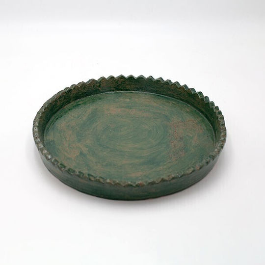 Set Decorative de Platouri Ceramice Verzi 2buc 30.5x30.5x4buc Set Decorative de Platouri Ceramice Verzi 2buc 30.5x30.5x4buc