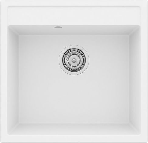 Unixton Drop-In Spüle aus Verbundgranulat B50xT50cm Weiß