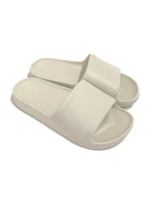 Ustyle Women's Flip Flops Beige