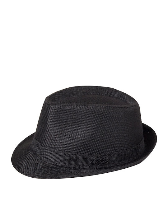 Brims and Trims Hut Porkpie-Hut Schwarz