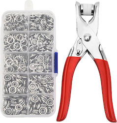 Set of 100 Metal Sewing Buttons Pliers Electroplating Process Sewing Crafts DIY