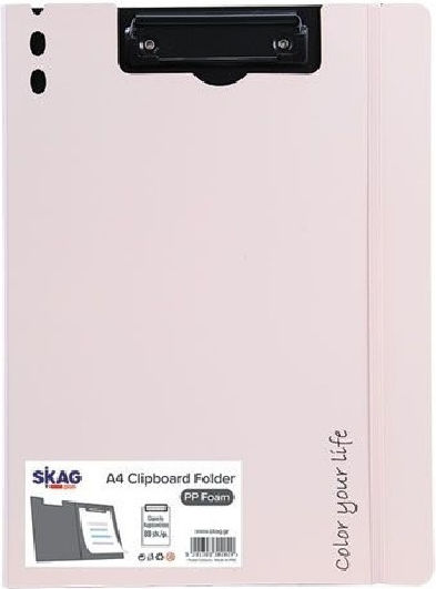 Skag Konferenzordner Zwischenablage Deckel Gummi Pp Schaum Pastell Rosa 302029