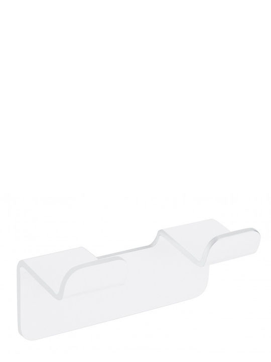 Inter Ceramic Wall Mounted Bathroom Shelf White