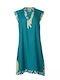 Achilleas Accessories Feminin Scurt Rochie de Plajă Petrol