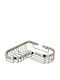 Inter Ceramic Ecke An der Wand montiert Badezimmerregal Silber