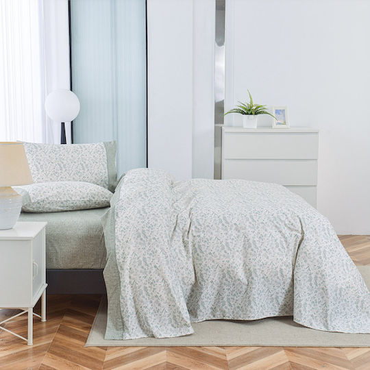 Liolios Home Sheet Sets Queen 245x270cm. White 4pcs