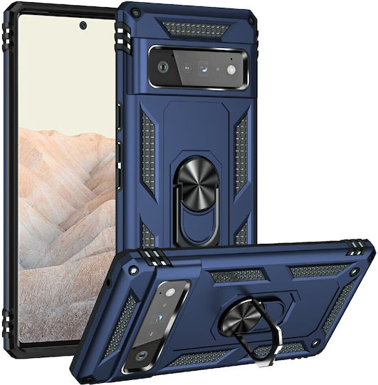 Magnetic Back Cover Silicon Albastru (Google Pixel 6 Pro)