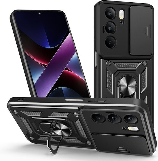 Mad Mask Camshield Back Cover Πλαστικό / Σιλικόνης Μαύρο (Realme 14x 5G)