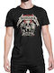 Metallica Group Skull Logo Unisex T-shirt Βαμβακερό Μαύρο