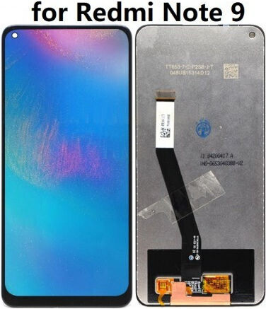 O ecran Lcd+touch cu Mecanism Tactil și Cadru pentru Xiaomi Redmi Note 9 (Negru)