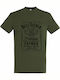 T-shirt Unisex " Best Father All Time Dad No.1 Premium " Army