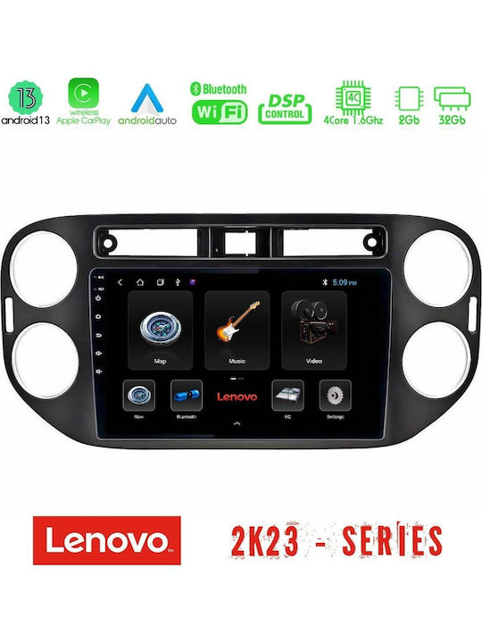 Lenovo Car Audio System for Volkswagen Tiguan / Golf Plus 2004-2016 (Bluetooth/USB/WiFi/GPS/Apple-Carplay/Android-Auto) with Touch Screen 9"