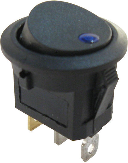 6A 250V Превключвател Rocker 6A 250V Син 1бр