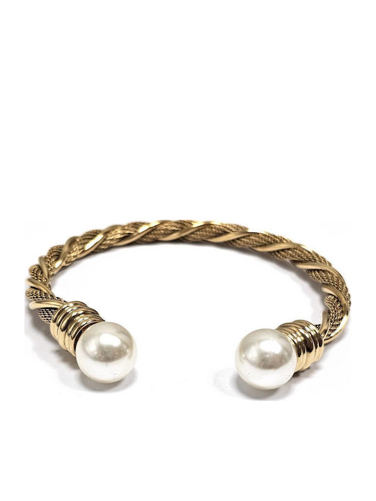 Women's Gold-Plated Stainless Steel Bracelet wi...