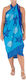 Beach Towel Pareo Blue 170x110cm.