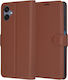 Buchen Sie Leder Braun (Samsung Galaxy A06, SCHUTZ INNOVATION)