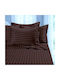 The Home Deco Factory Set Față de Pernă cu plic de acoperire Chocolate 70x70cm.