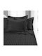 The Home Deco Factory Set Față de Pernă cu plic de acoperire Negru 70x70cm.