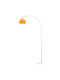 HomCom Stehleuchte H180xB90cm. mit Fassung für Lampe E27 Weiß