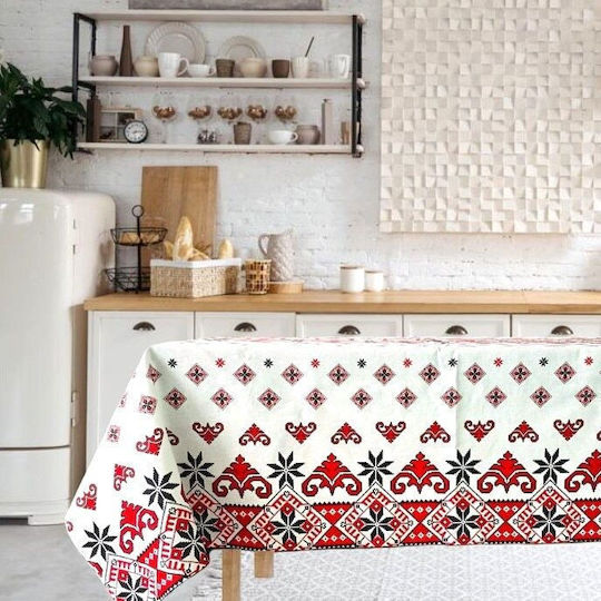 Kotonia Home Față de masă Din Bumbac Set Rustic 150x300cm
