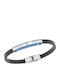 Senza Men's Bracelet with design Anchor made of Leather
