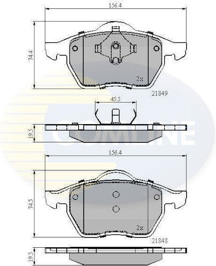 Ford Seat VW Cbp0715 Auto Bremsbeläge & Bremsscheiben Set