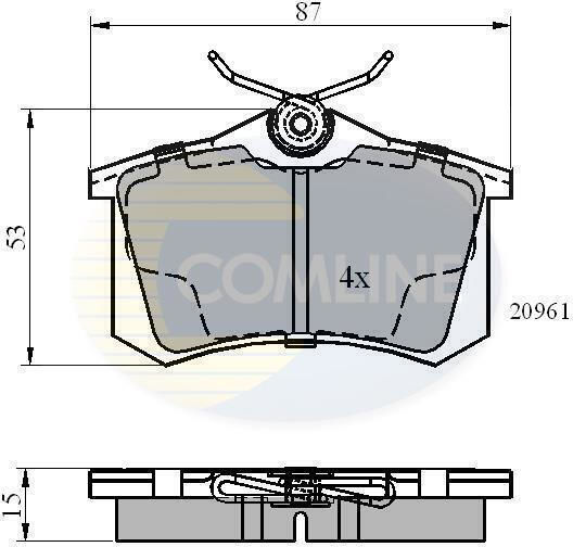 Set Discuri de Frână Spate Audi VW Seat Nissan Cbp0108