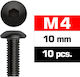 Ultimate Racing M4x10mm Button Head Screws 10 Pcs
