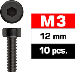 Ultimate Racing M3x12mm Cap Head Screws 10 Pcs