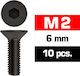 Ultimate Racing Șuruburi Cu Cap Plat M2x6mm 10 ...