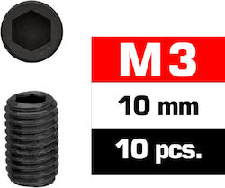 Ultimate Racing M3x10mm Set Screws 10 Pcs