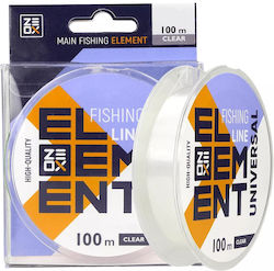 Fir De Pescuit Zeox Nylon Line Element Universal Transparent 0,605mm 100m