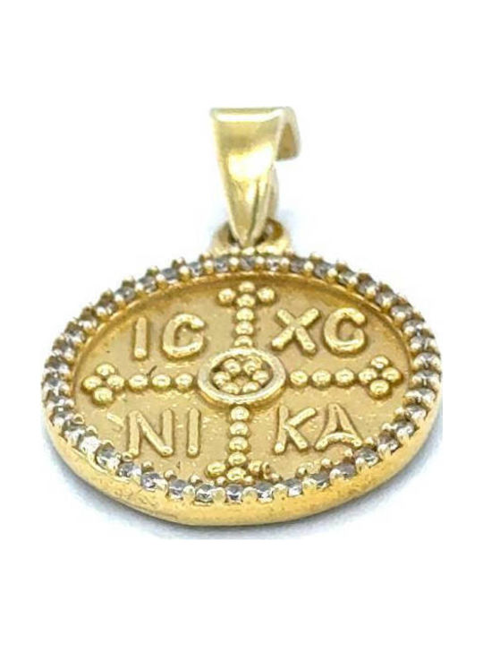 Drandakis Halskette Konstantin Talisman aus Vergoldetem Silber Drandakis Halskette Konstantin Talisman aus Vergoldetem Silber