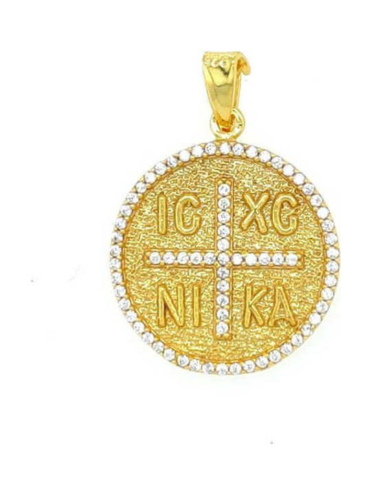 Drandakis Necklace Constantine Talisman Made Of Gold Plated Silver