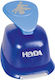 Heyda Locher mit Weihnachtsmustern Blau