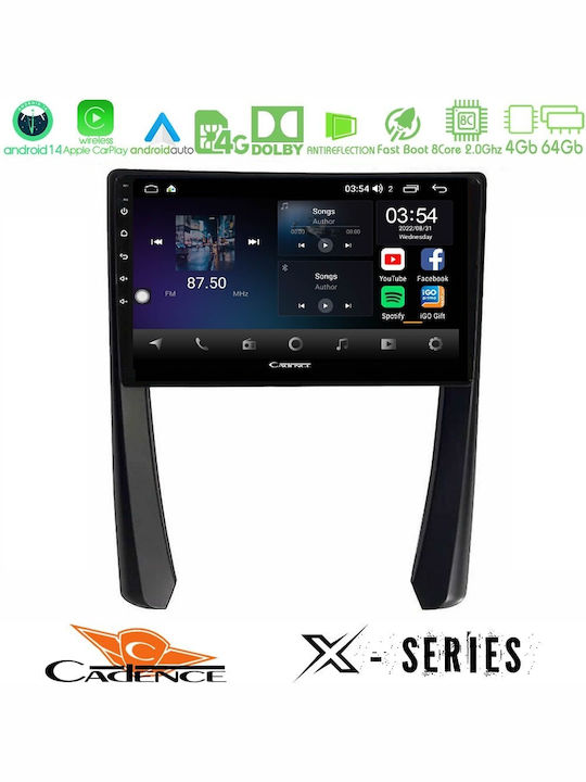 Cadence Car Audio System for Porsche 911 / Cayman / Boxster 2005-2012 (Bluetooth/USB/WiFi/GPS/Apple-Carplay/Android-Auto) with Touch Screen 9"