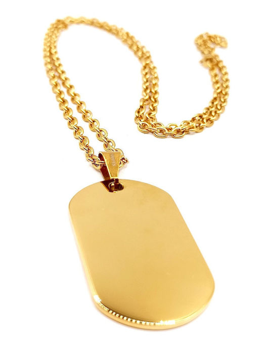 Puppis Necklace from Gold Plated Steel