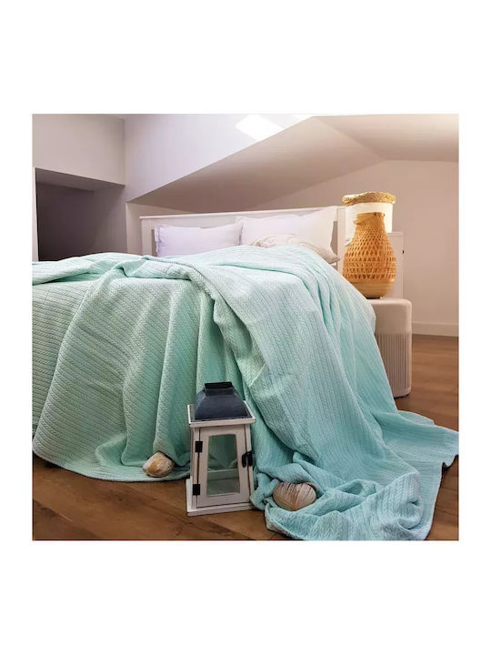 Kotonia Home Cuvertură Extra-dublu Bumbac Aqua 220x240cm