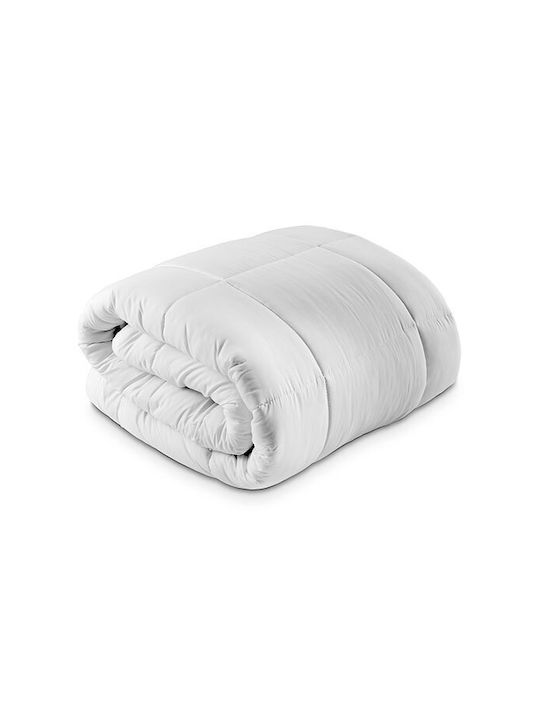 Kotonia Home Husă de pătură cu Umplutură Microfiber Dublu 200x220cm Alb 300 g/mp²Gsm