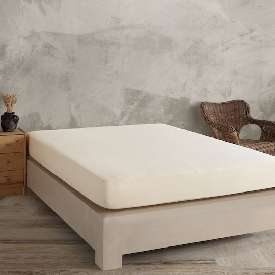 Kotonia Home Protecție pentru Saltea Single Ecru 100x200+20buc