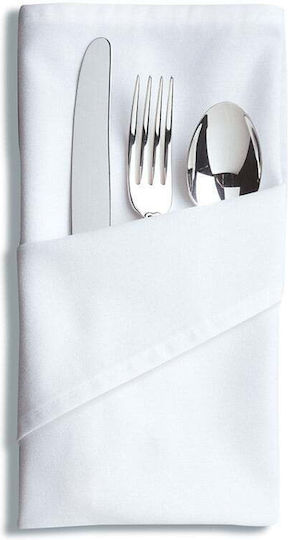 Set 10 Șervețete Kotonia Home Hotel 100% Bumbac Percale Alb 35×35 Cm