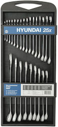 Set 25 Combination Wrenches 6-32 Hyundai Hy-59505