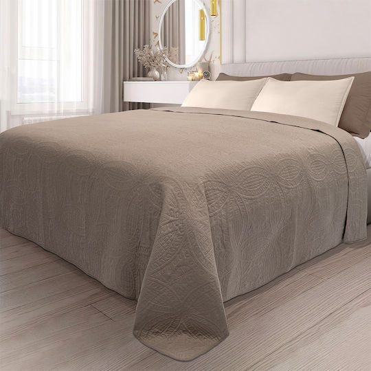 Lino Home Ligero Покривало Кингсайз Микрофибър Mocca 220x240см