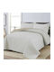 Set Coverlet Single Ecru/Beige 160x240cm 2pcs