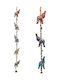 Decorative Garland Elephants Fabric & Bells 80cm