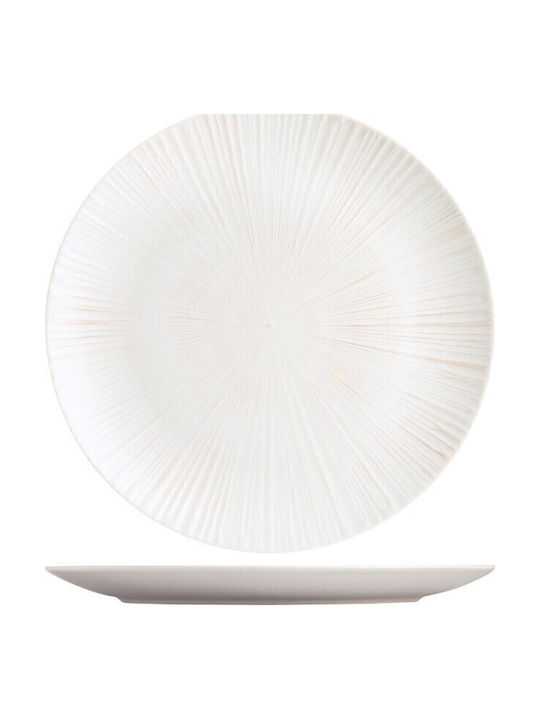 Ionia Platou de Servire Ceramică Bej cu Diametru 33buc 1buc