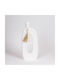 Vază Decorativă Lemn Alb 17x6x39cm 1buc
