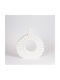 Vază Decorativă Lemn Alb 27x6x30cm 1buc